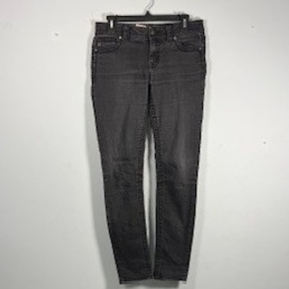 Miss Me Women's Retro Black Acid Wash Mid Rise Skinny Denim Jeans Size 28